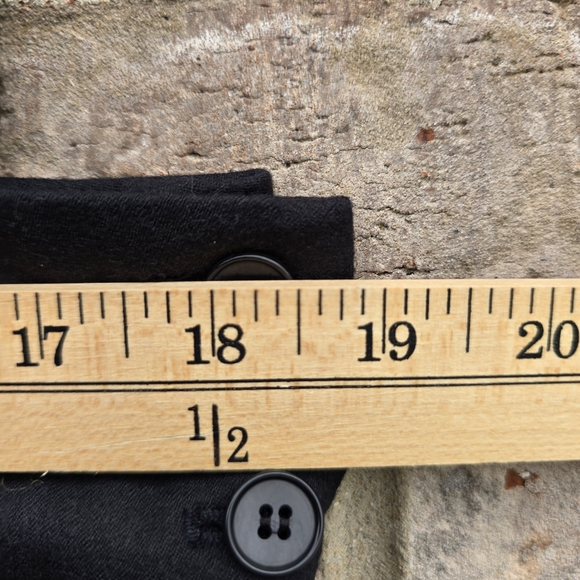 $139 New TALBOTS RIDING CAREER A-line SKIRT 100% ITALY WOOL BLACK NWT Size 14 - Picture 7 of 9